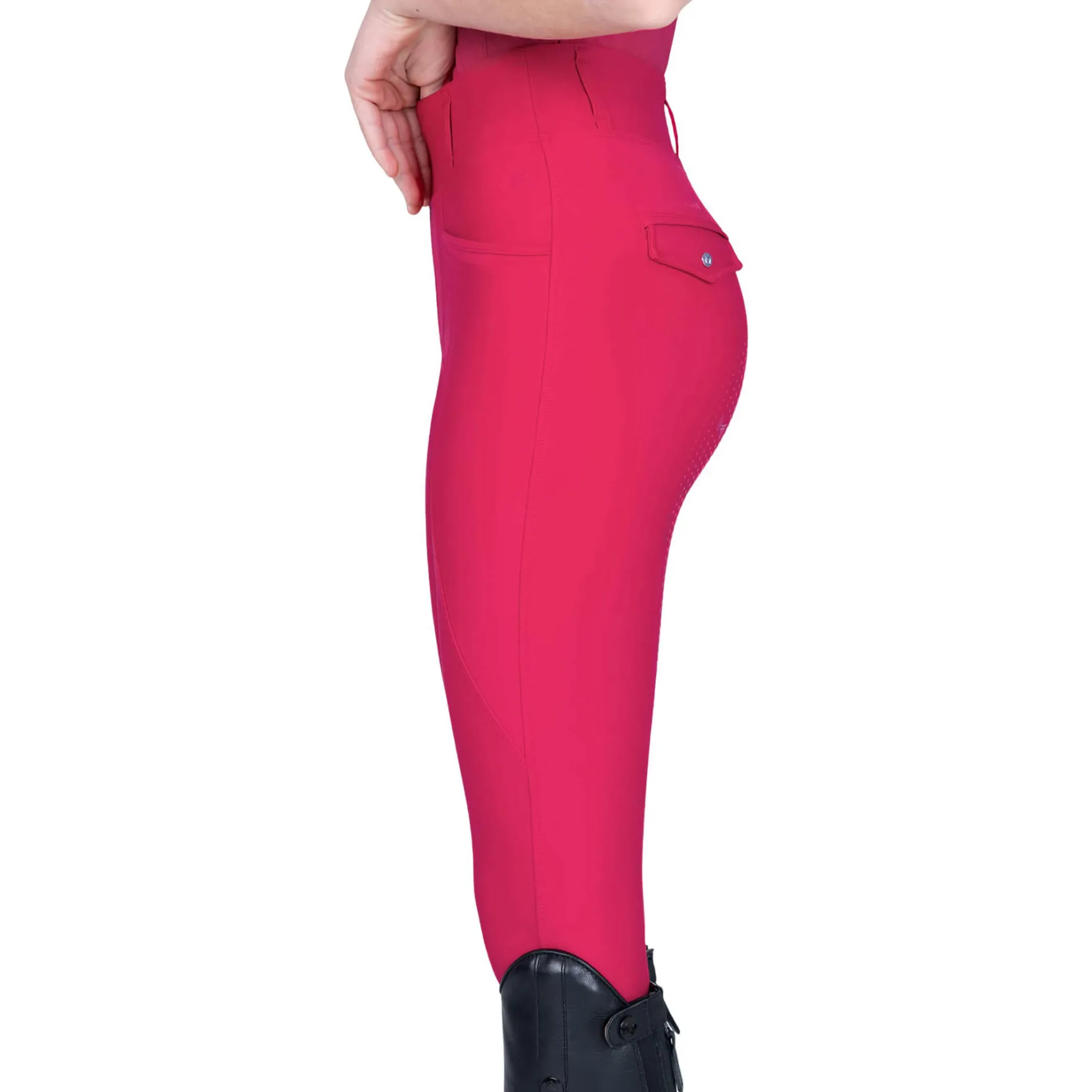 Reitleggings Kinder YR Pro, Vollbesatz, Full-Grip, High Waist
