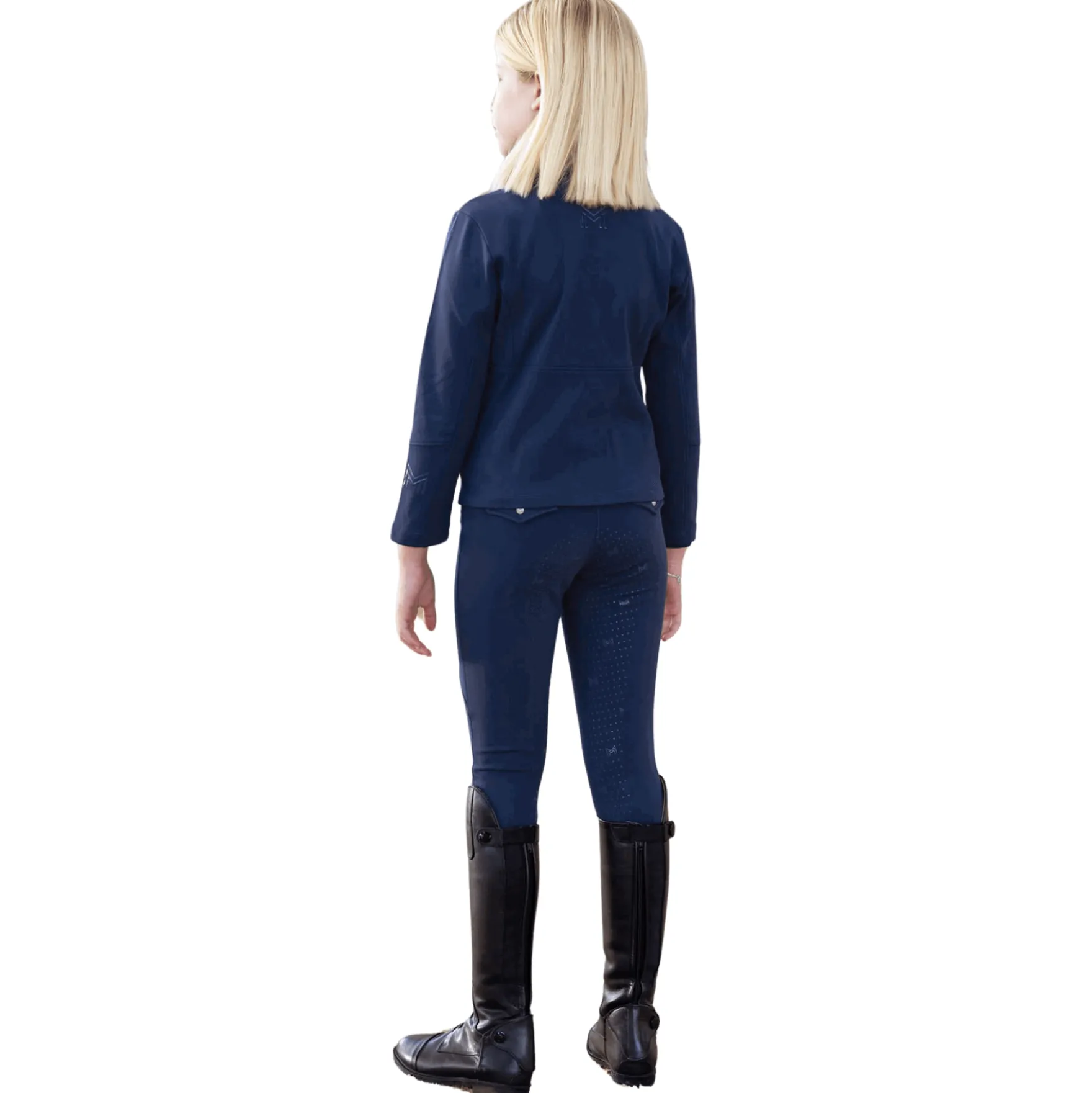 Reitleggings Kinder YR Winter Pro, Winter, Vollbesatz, Full-Grip