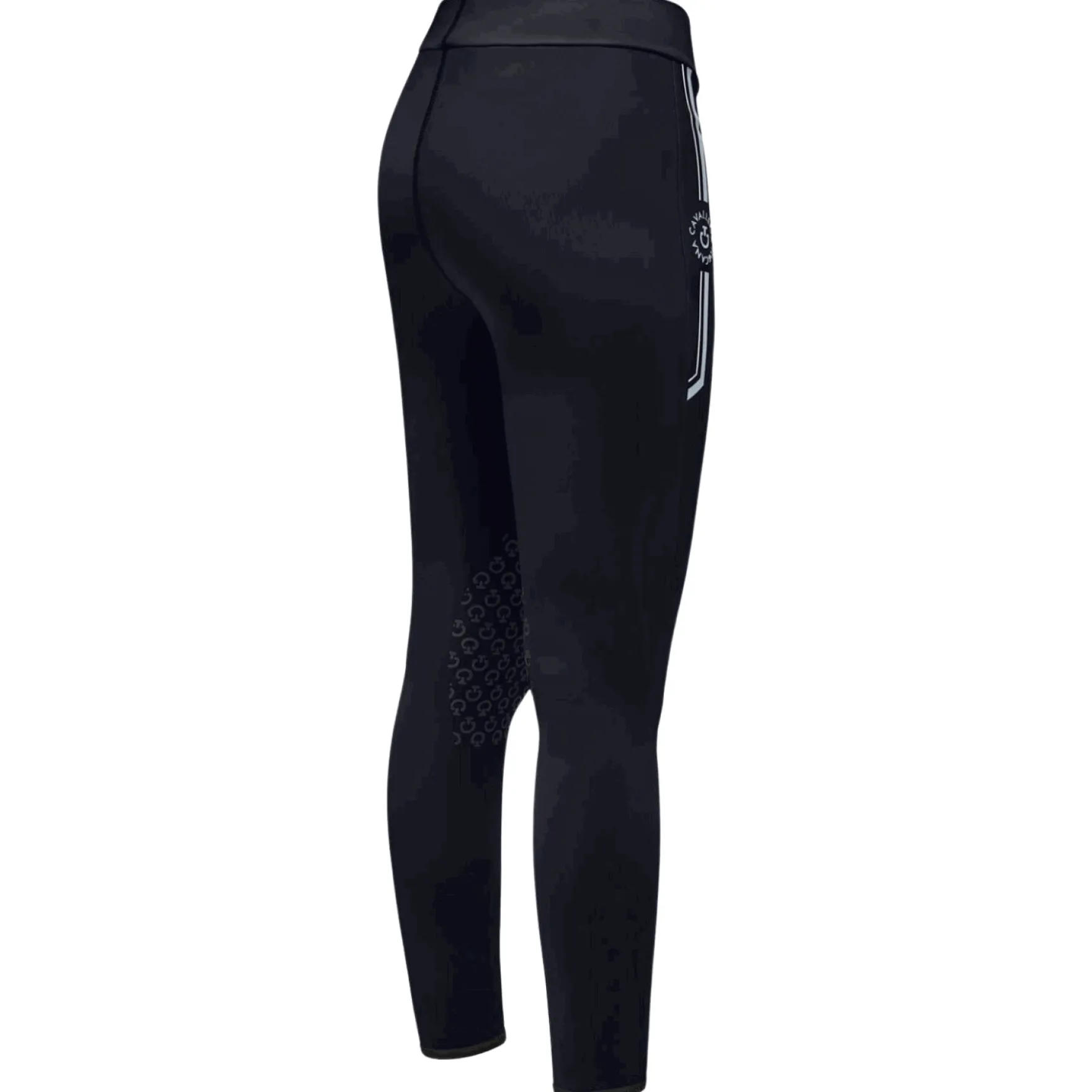 Reitleggings Mädchen CT Orbit Print, High Waist, Kniebesatz, Knee-Grip