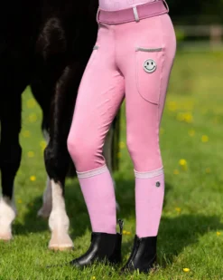 Reitleggings Mädchen Rosalynn Junior FS26, Vollbesatz, Full-Grip