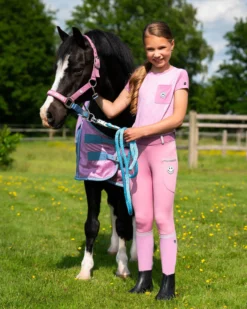 Reitleggings Mädchen Rosalynn Junior FS26, Vollbesatz, Full-Grip