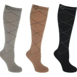 Reitsocken Karo, 3 Paar