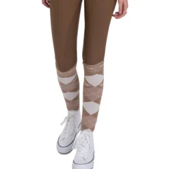 Reitsocken Kinder HVPArgyle FS26, Kniestrümpfe