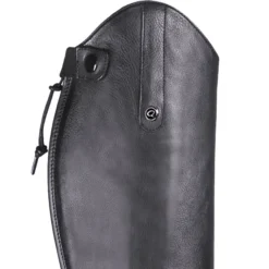 Reitstiefel Birgit Junior, Lederreitstiefel, Mädchen, Damen, Schwarz