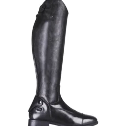 Reitstiefel Birgit Junior, Lederreitstiefel, Mädchen, Damen, Schwarz