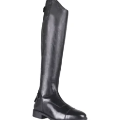 Reitstiefel Birgit Junior, Lederreitstiefel, Mädchen, Damen, Schwarz