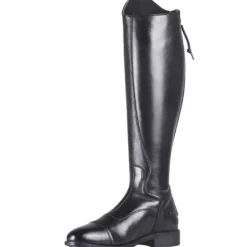 Reitstiefel Birgit Junior, Lederreitstiefel, Mädchen, Damen, Schwarz