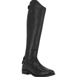 Reitstiefel Damen Birgit, Lederreitstiefel, Schwarz