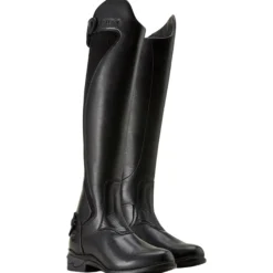 Reitstiefel Damen Devon Sport FS26, Lederreitstiefel, Schwarz