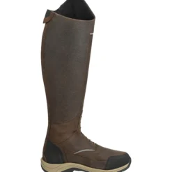 Reitstiefel Damen Field Tall GripFTX, Lederreitstiefel, Chocolate