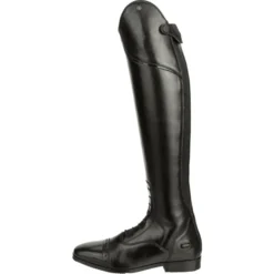 Reitstiefel Damen Florentina Tall, Lederreitstiefel, Schwarz