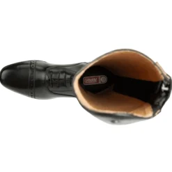 Reitstiefel Damen Florentina Tall, Lederreitstiefel, Schwarz