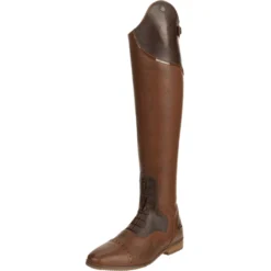 Reitstiefel Damen Florentina Tall, Lederreitstiefel, Braun