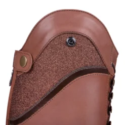 Reitstiefel Damen Hailey Adult, Lederreitstiefel, Braun
