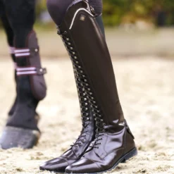 Reitstiefel Damen IRHOlania Deluxe Dressage, Dressur, Lederreitstiefel, Dunkelbraun