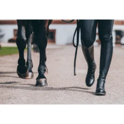 Reitstiefel Damen Nova Tall Vegan, Lederimitat, Schwarz