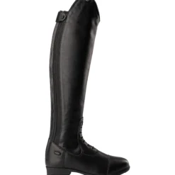 Reitstiefel Damen Nova Tall Vegan, Lederimitat, Schwarz