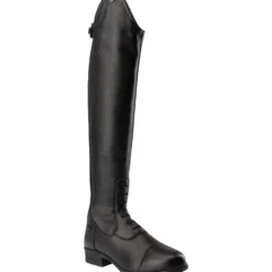 Reitstiefel Damen Nova Tall Vegan, Lederimitat, Schwarz