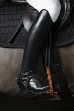 Reitstiefel Eclipse, Lederreitstiefel, Damen, Herren, Schwarz