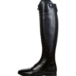 Reitstiefel Elegant Lace Standard, mit Schnürung, Lederreitstiefel, Damen, Herren, Schwarz