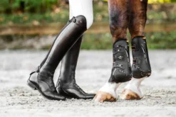 Reitstiefel Gravity, Lederreitstiefel, Damen, Herren, Schwarz