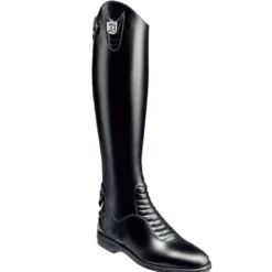 Reitstiefel Harley, Lederreitstiefel, Damen, Herren, Schwarz