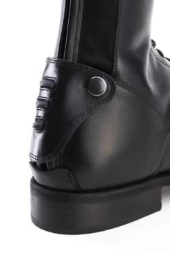 Reitstiefel Italo 02, Lederreitstiefel, Damen, Herren, Smooth Black
