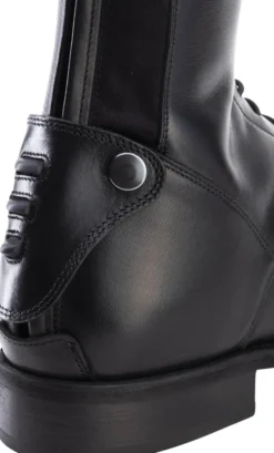 Reitstiefel Italo 01, Lederreitstiefel, Damen, Herren, Smooth Black
