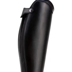 Reitstiefel Italo 01, Lederreitstiefel, Damen, Herren, Smooth Black
