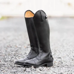Reitstiefel Jessy Junior, Kunstleder, Mädchen, Damen, Schwarz