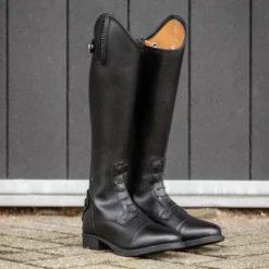 Reitstiefel Jessy Junior, Kunstleder, Mädchen, Damen, Schwarz