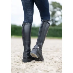 Reitstiefel Kinder Aberdeen, Kunstleder, Schwarz