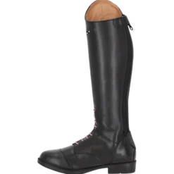 Reitstiefel Kinder Lucky Start Junior, Lederreitstiefel, Schwarz