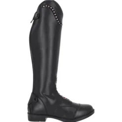 Reitstiefel Kinder Lucky Start Junior, Lederreitstiefel, Schwarz