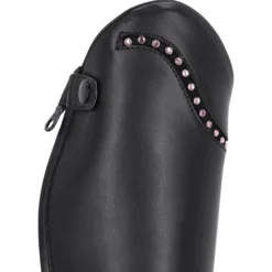 Reitstiefel Kinder Lucky Start Junior, Lederreitstiefel, Schwarz