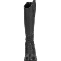 Reitstiefel Kinder Nova Kids Fun Leather, auswechselbare Design-Patches, Schwarz