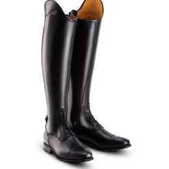 Reitstiefel Levante 02, Lederreitstiefel, Damen, Herren, Wrat Black