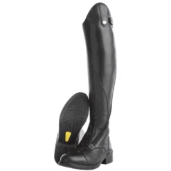 Reitstiefel Maximus, Lederreitstiefel, Damen, Herren, Schwarz