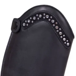 Reitstiefel Mädchen Jaimy Junior, Lederreitstiefel, Schwarz