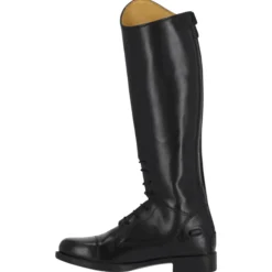 Reitstiefel Mädchen Julia Junior, Lederreitstiefel, Schwarz