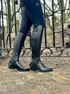 Reitstiefel Orion, Lederreitstiefel, Damen, Herren, Schwarz