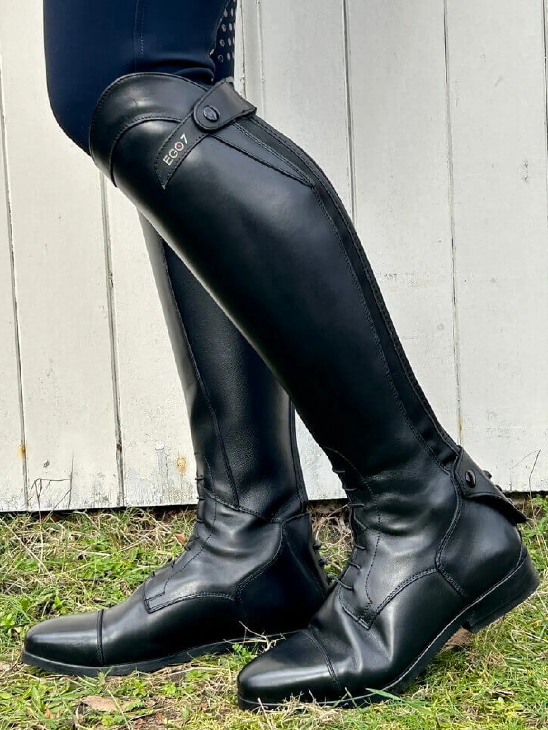 Reitstiefel Orion, Lederreitstiefel, Damen, Herren, Schwarz
