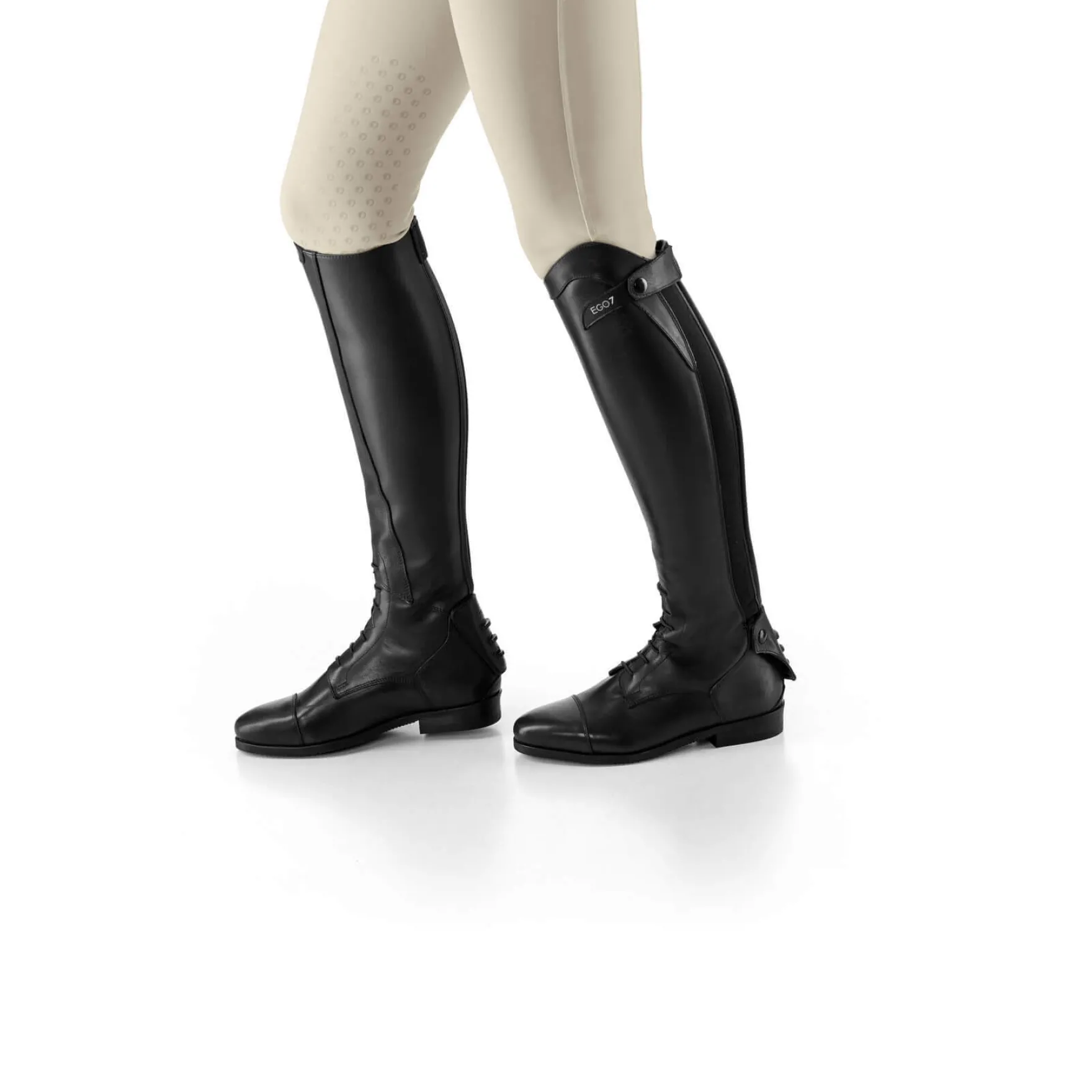 Reitstiefel Orion, Lederreitstiefel, Damen, Herren, Schwarz