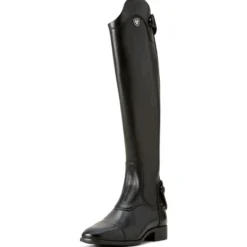 Reitstiefel Palisade Dress, Damen, Lederreitstiefel, Schwarz