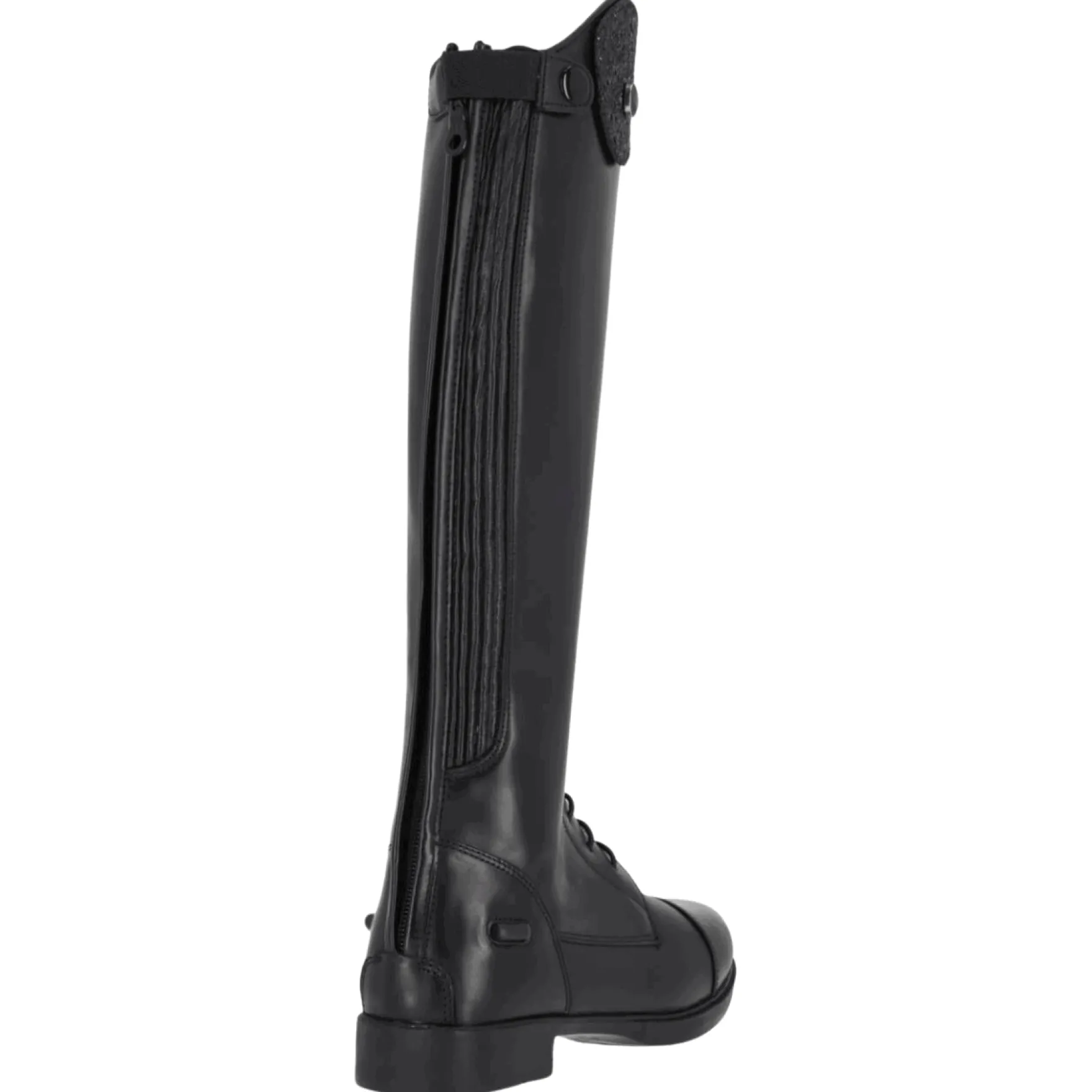 Reitstiefel Romy Junior, Lederreitstiefel, Mädchen, Damen, Schwarz