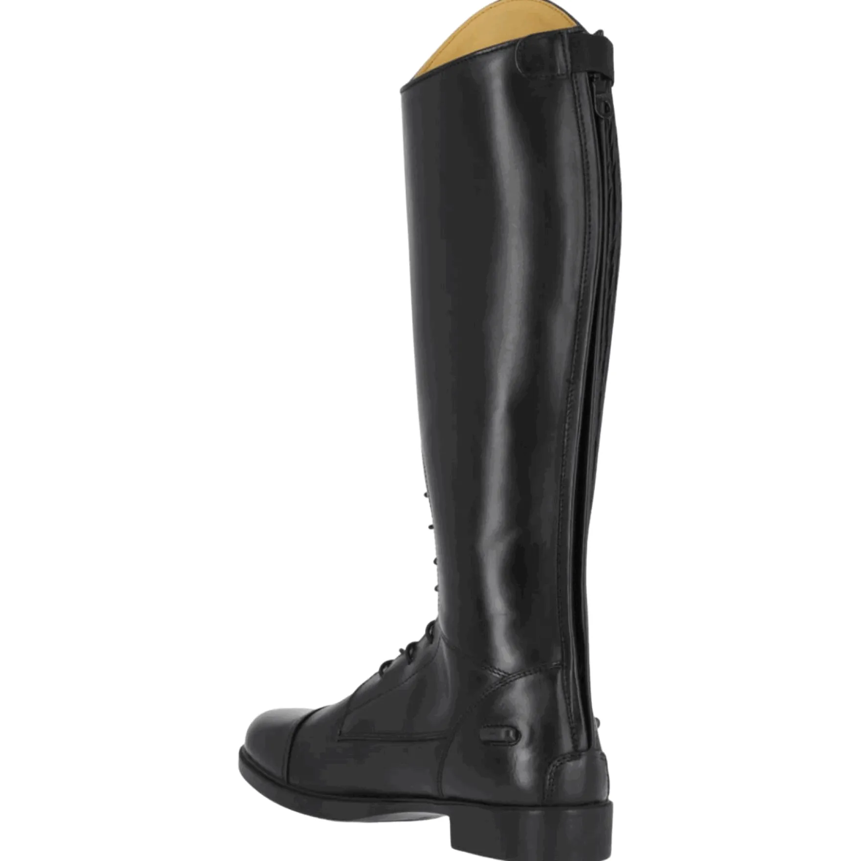 Reitstiefel Romy Junior, Lederreitstiefel, Mädchen, Damen, Schwarz