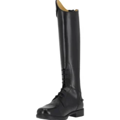 Reitstiefel Romy Junior, Lederreitstiefel, Mädchen, Damen, Schwarz