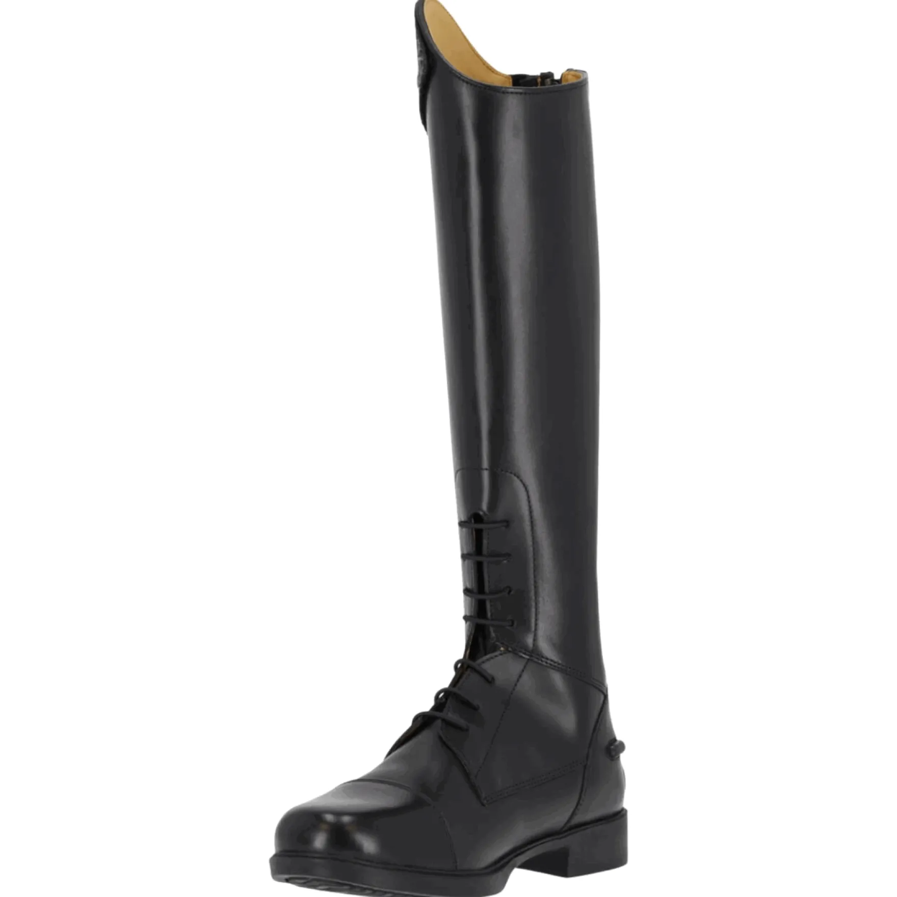 Reitstiefel Romy Junior, Lederreitstiefel, Mädchen, Damen, Schwarz