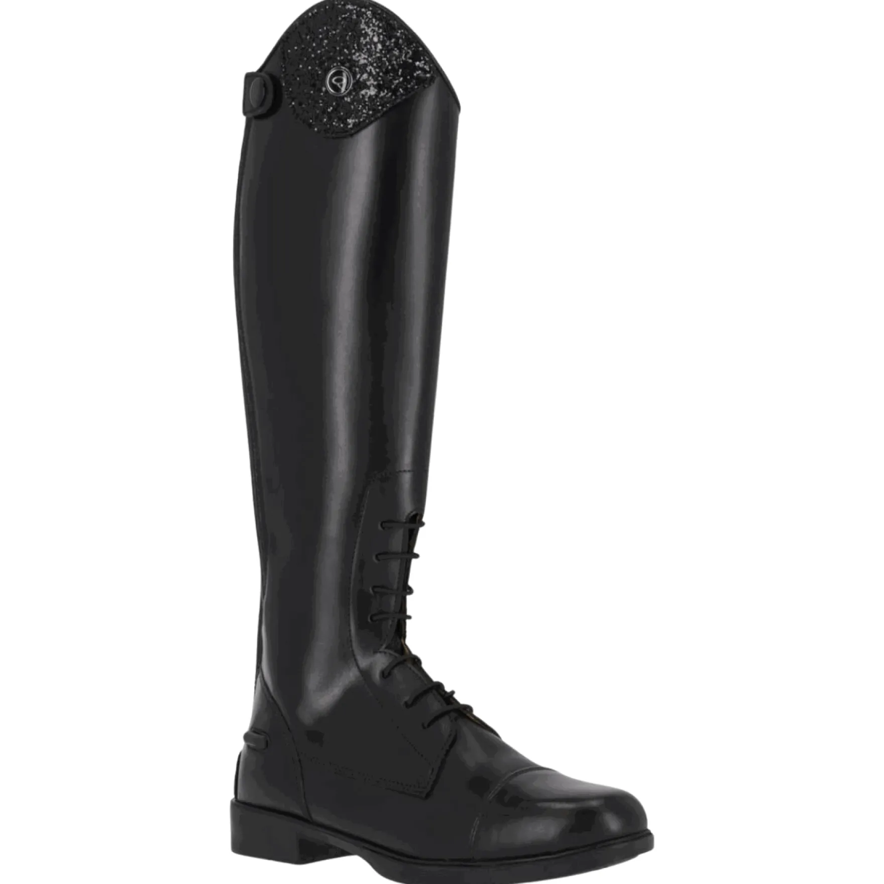 Reitstiefel Romy Junior, Lederreitstiefel, Mädchen, Damen, Schwarz