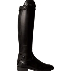 Reitstiefel Slim, Lederreitstiefel, Damen, Herren, schwarz